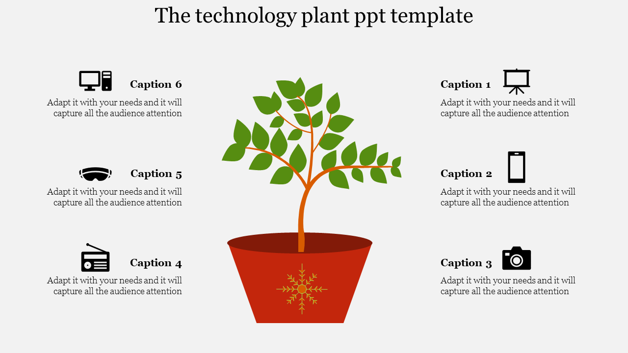 plant ppt template-The technology plant ppt template